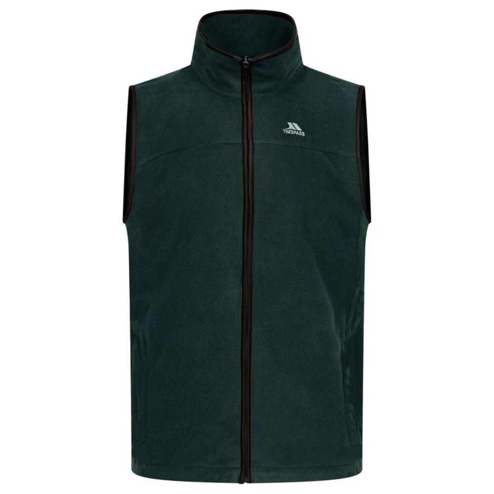 Trespass Mens Bernary Fleece Vest / Dark Green